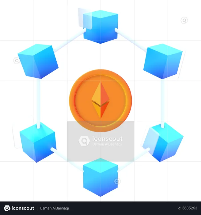 Tecnologia etéreo  3D Icon