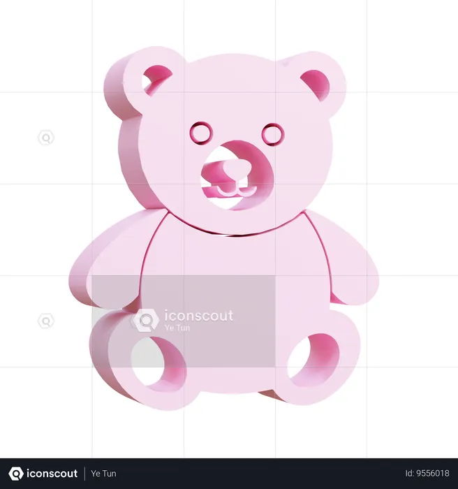 Teddy Bear  3D Icon