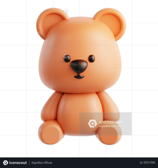 Teddy Toy  3D Icon