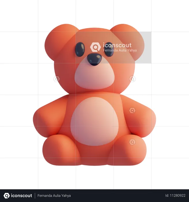 Teddybär  3D Icon