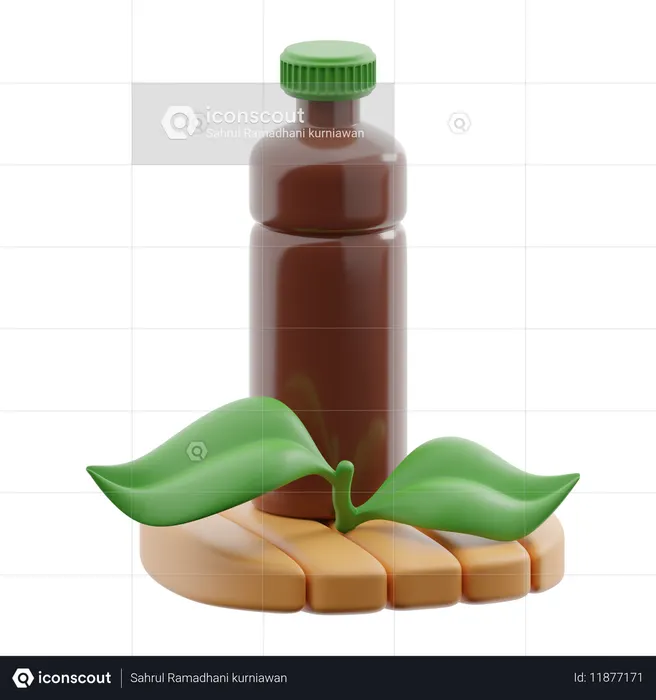 Tee in einer Flasche  3D Icon