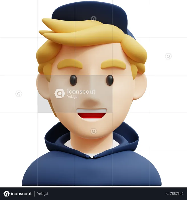 Teenage Guy  3D Icon