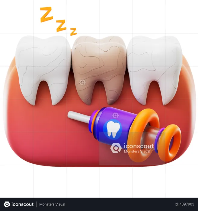 Teeth Anaesthesia  3D Icon