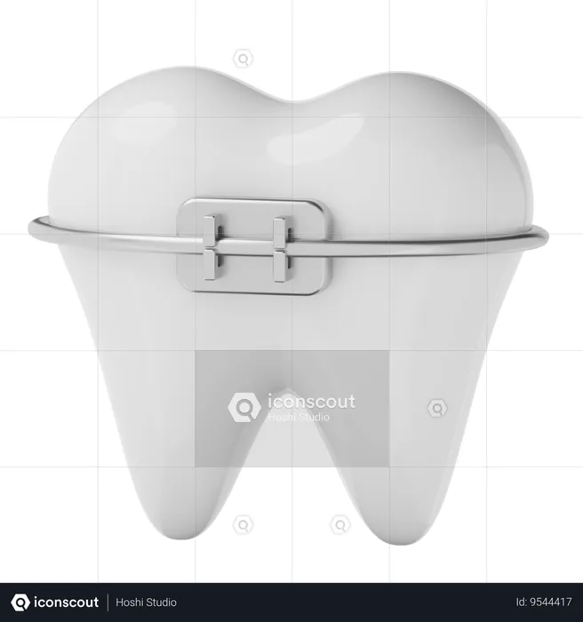 Teeth braces  3D Icon