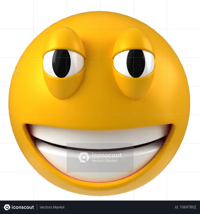 Teeth Emoji  3D Icon