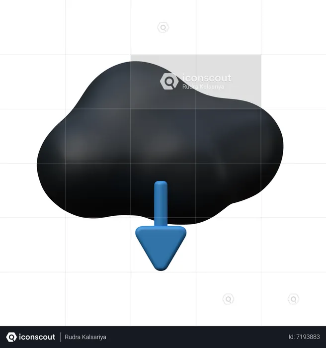 Téléchargement en nuage  3D Icon