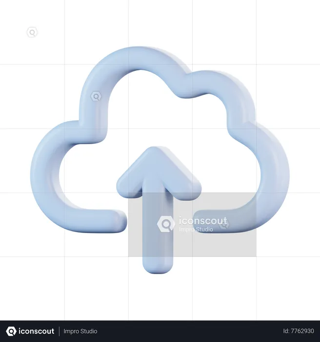 Téléchargement dans le cloud  3D Icon