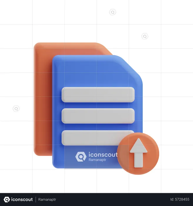 Téléchargement de documents  3D Icon