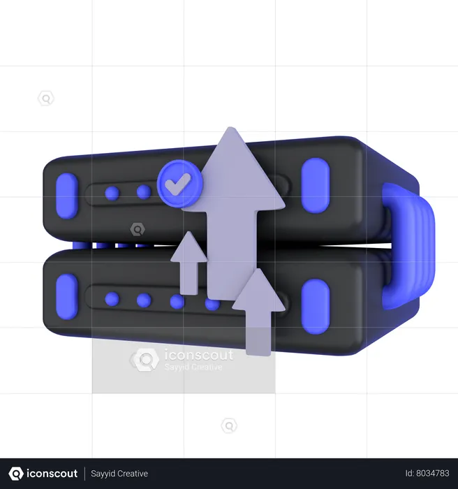 Téléchargement des données du serveur  3D Icon