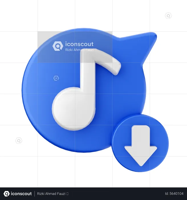 Téléchargement de musique  3D Icon