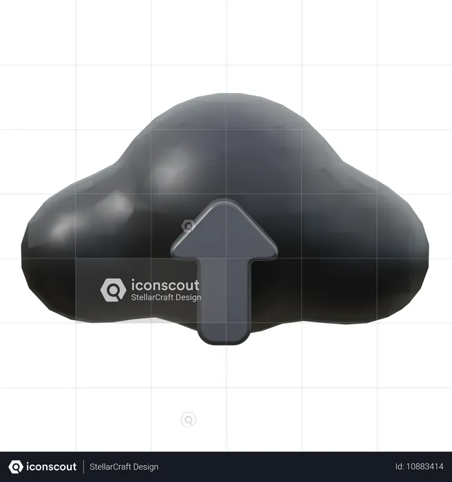 Téléchargement dans le cloud  3D Icon