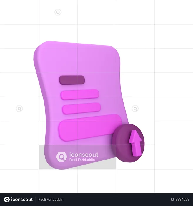 Téléverser un fichier  3D Icon