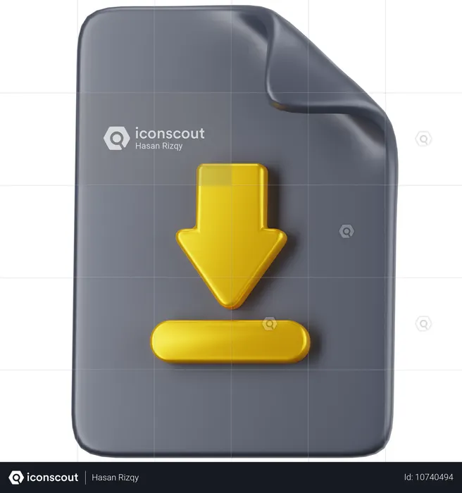Télécharger un fichier  3D Icon