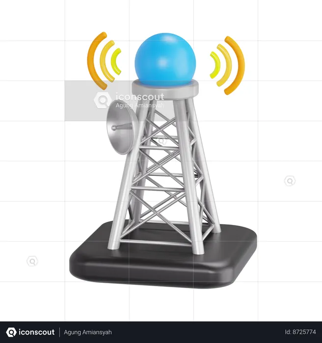 Telecommunication  3D Icon