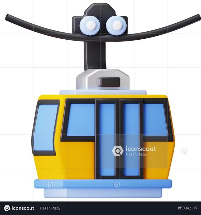 Teleférico  3D Icon