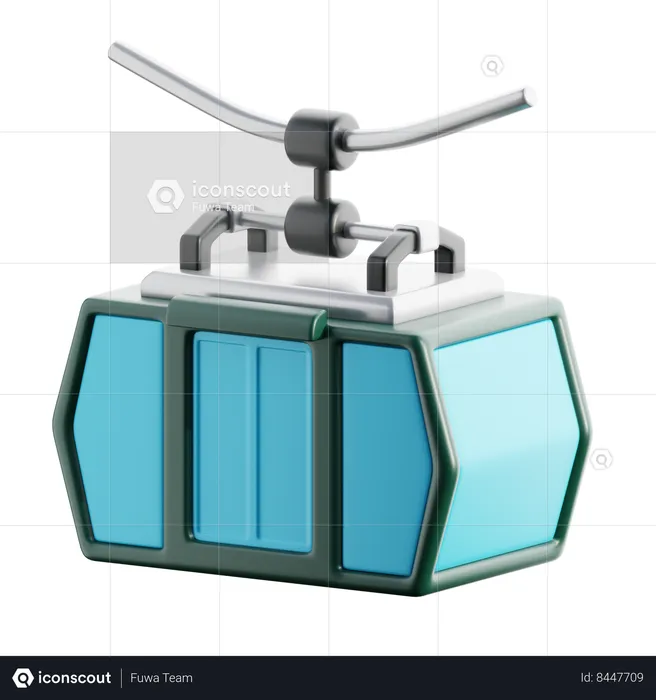 Teleférico  3D Icon