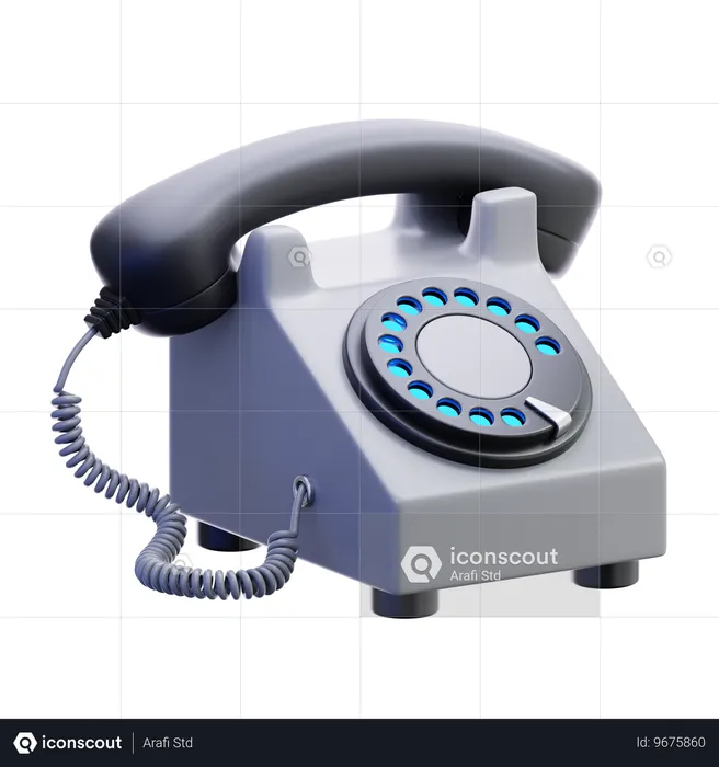 Telefon  3D Icon