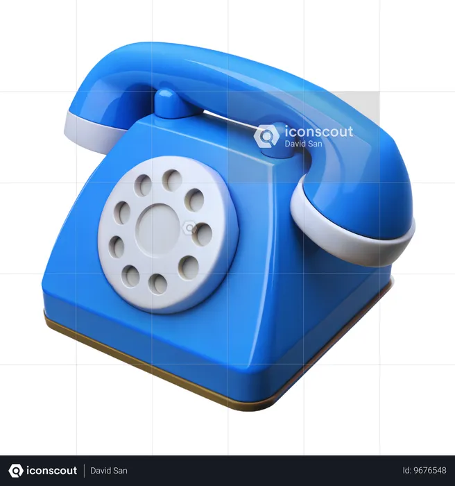 Telefon  3D Icon