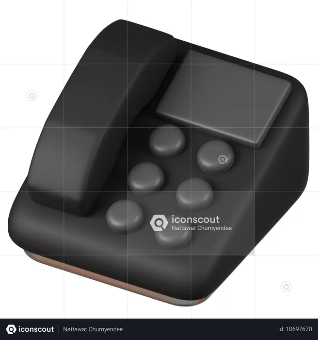 Telefon  3D Icon