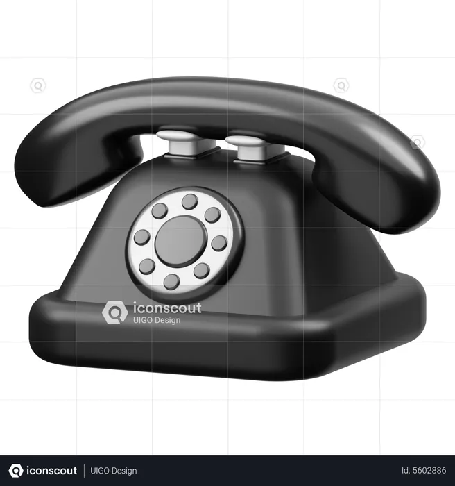 Telefon  3D Icon