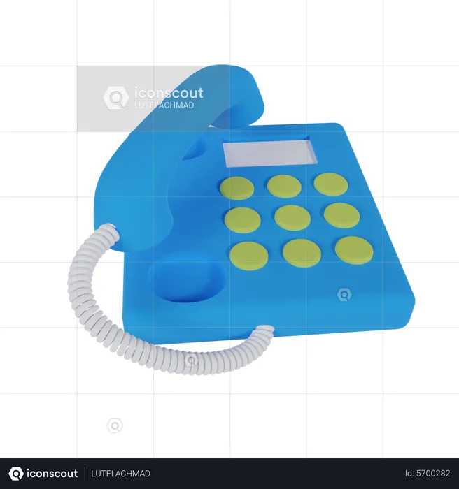 Telefon  3D Icon