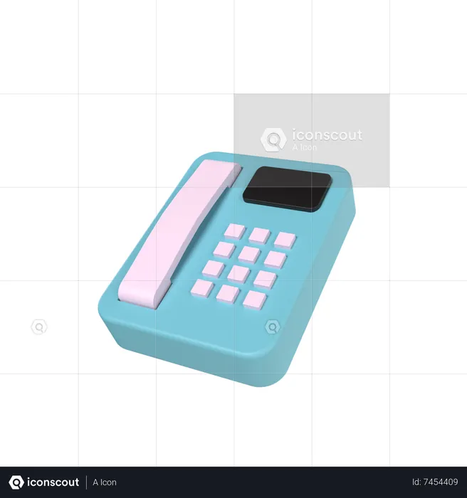 Telefon  3D Icon