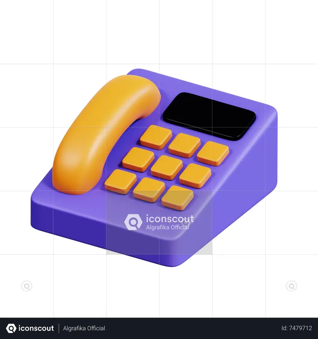 Telefon  3D Icon