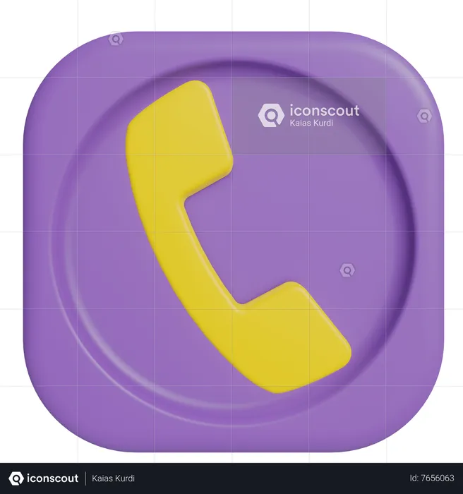 Telefon  3D Icon