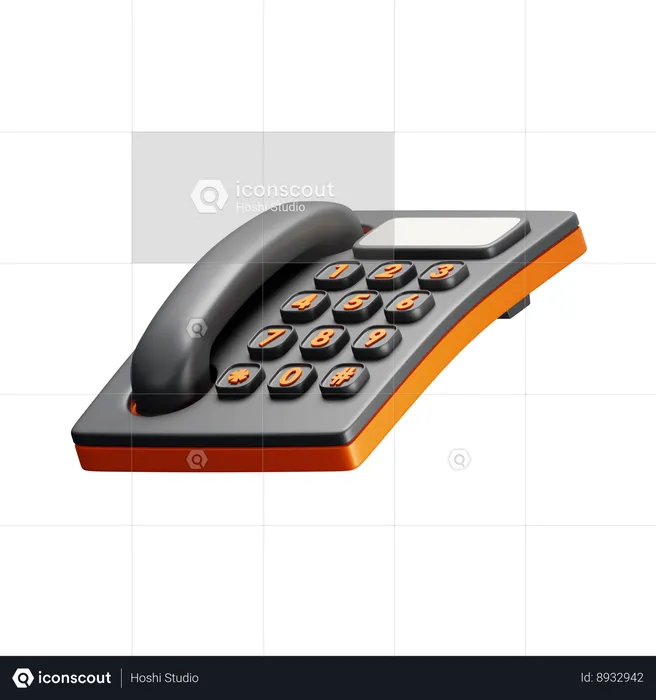 Telefone  3D Icon