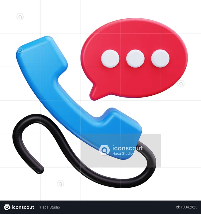 Telefone  3D Icon