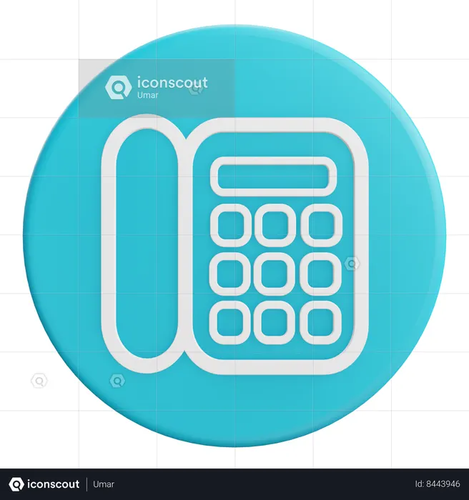 Telefone  3D Icon