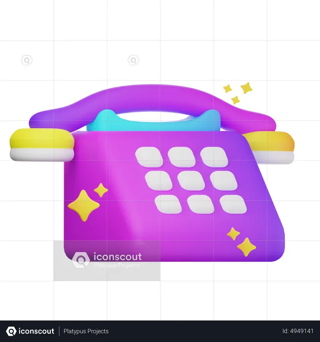 Telefone  3D Icon