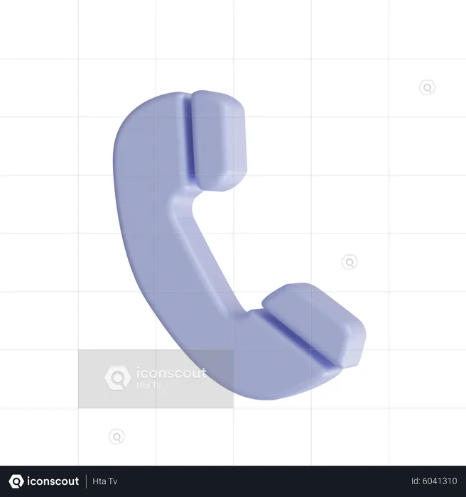 Chamada telefónica  3D Icon