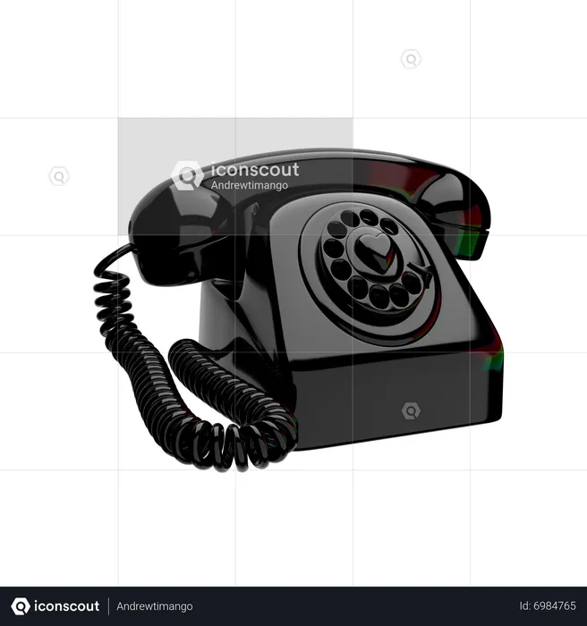 Telefone  3D Icon