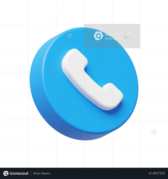 Telefone  3D Icon