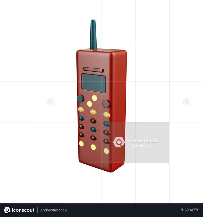 Telefone velho  3D Icon