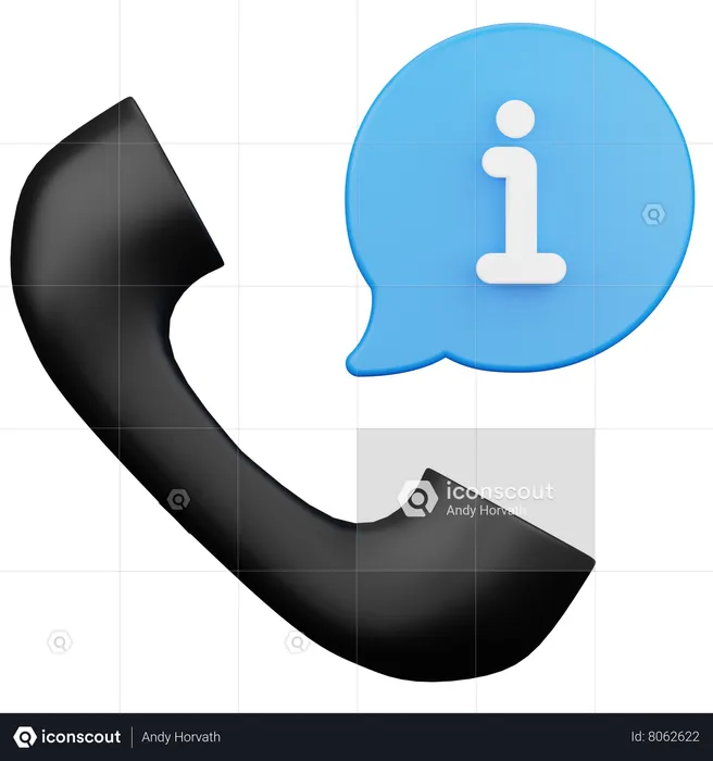 Informações do telefone  3D Icon