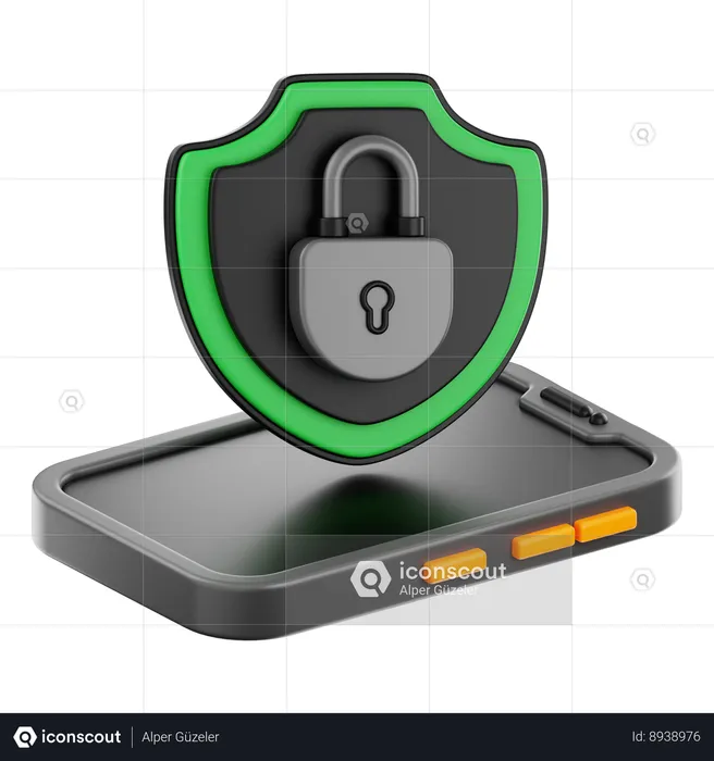 Privacidade do telefone  3D Icon