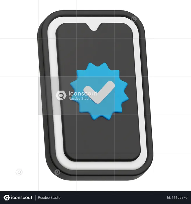 Carrapato de telefone  3D Icon