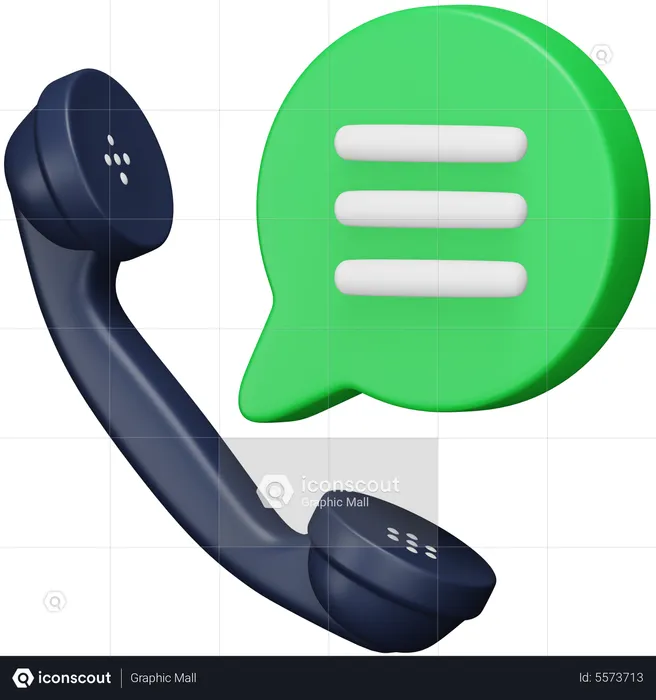 Telefongespräch  3D Icon