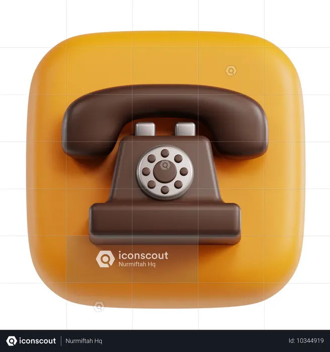 Teléfono  3D Icon