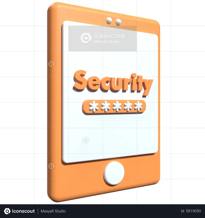 Seguridad telefonica  3D Icon