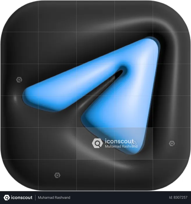 Telegram  3D Icon