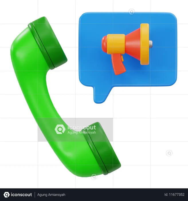 Telemarketing  3D Icon