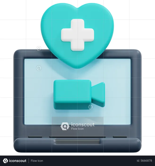 Telemedicine  3D Icon