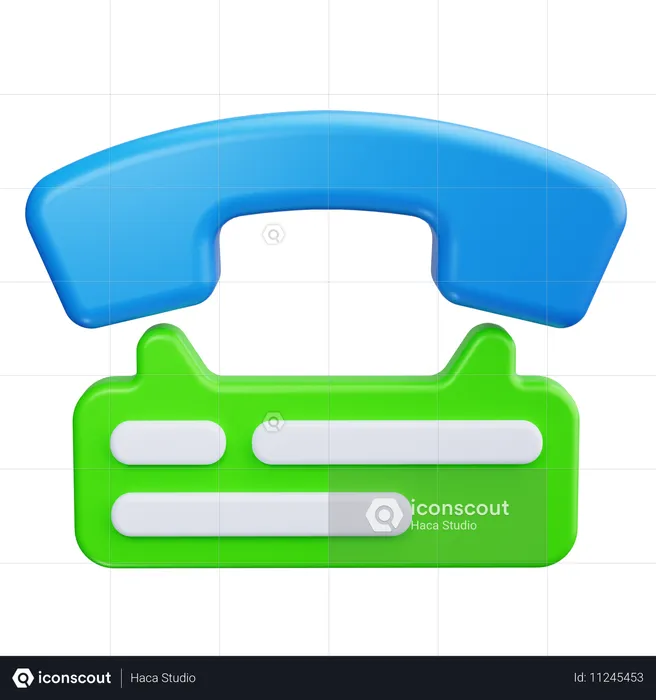 Téléphone  3D Icon