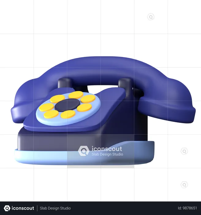 Telephone  3D Icon