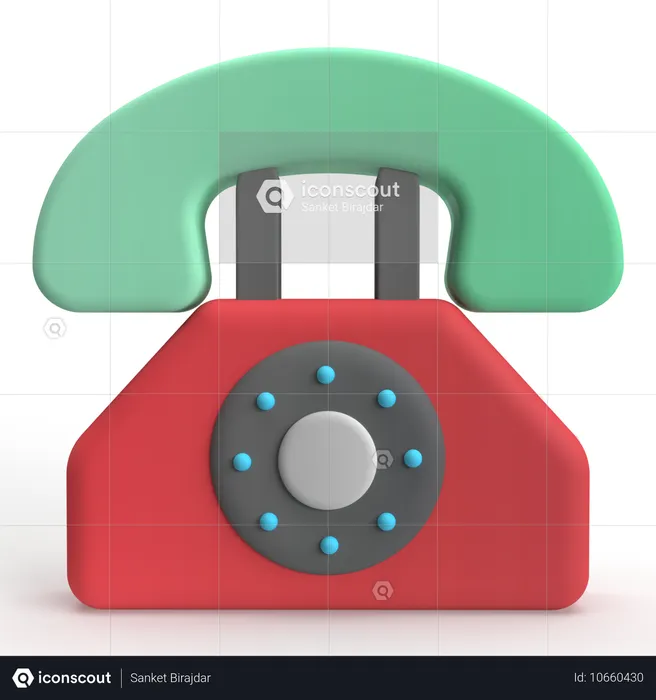 Telephone  3D Icon