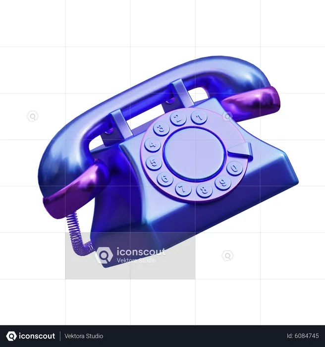 Telephone  3D Icon