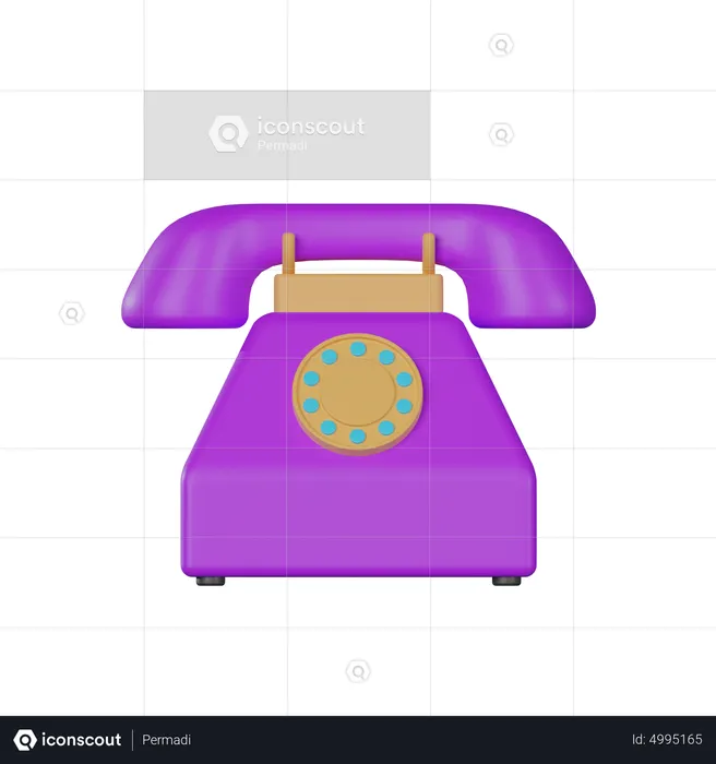 Telephone  3D Icon